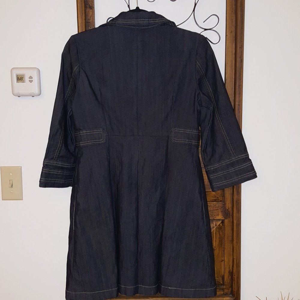 ON POINT❣️Trendy denim lightweight trench coat - Picture 4 of 7